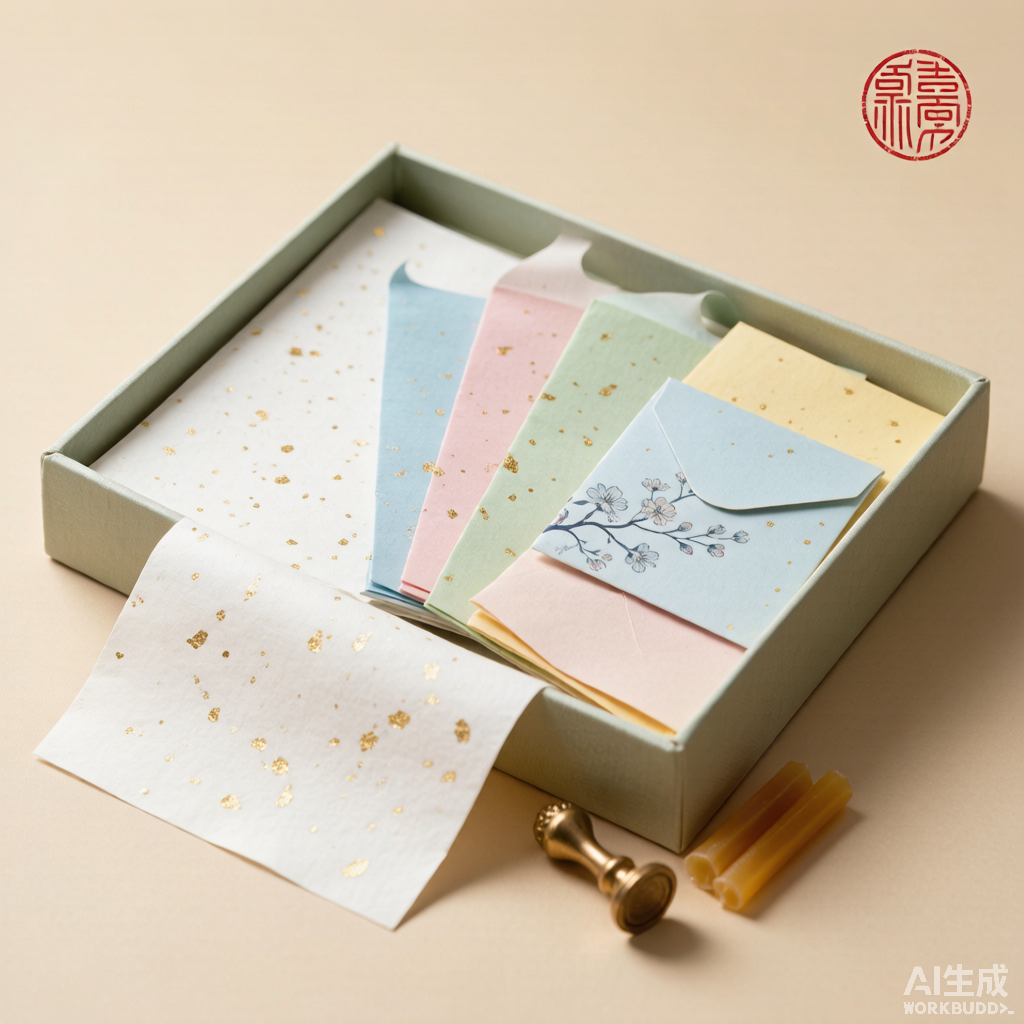 洒金宣纸信笺礼盒