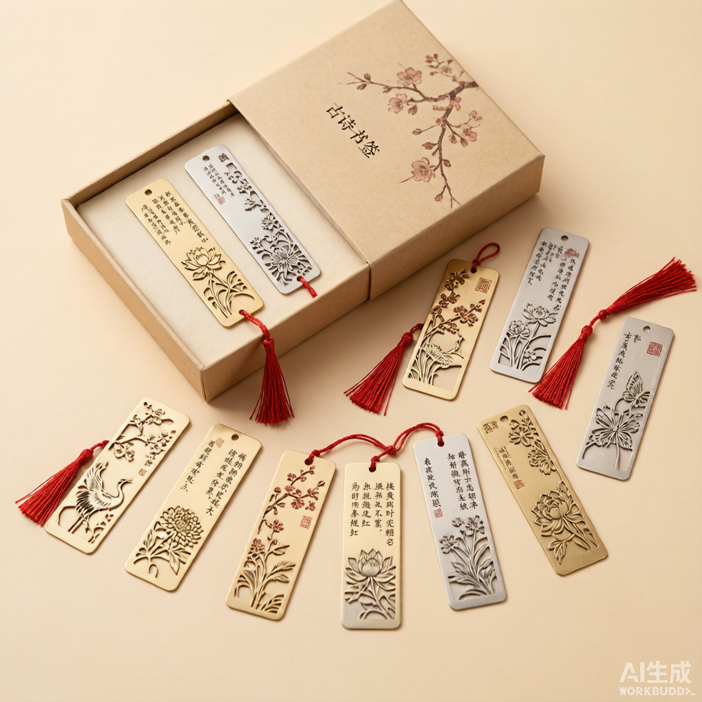 诗词书签礼盒（12 枚装）